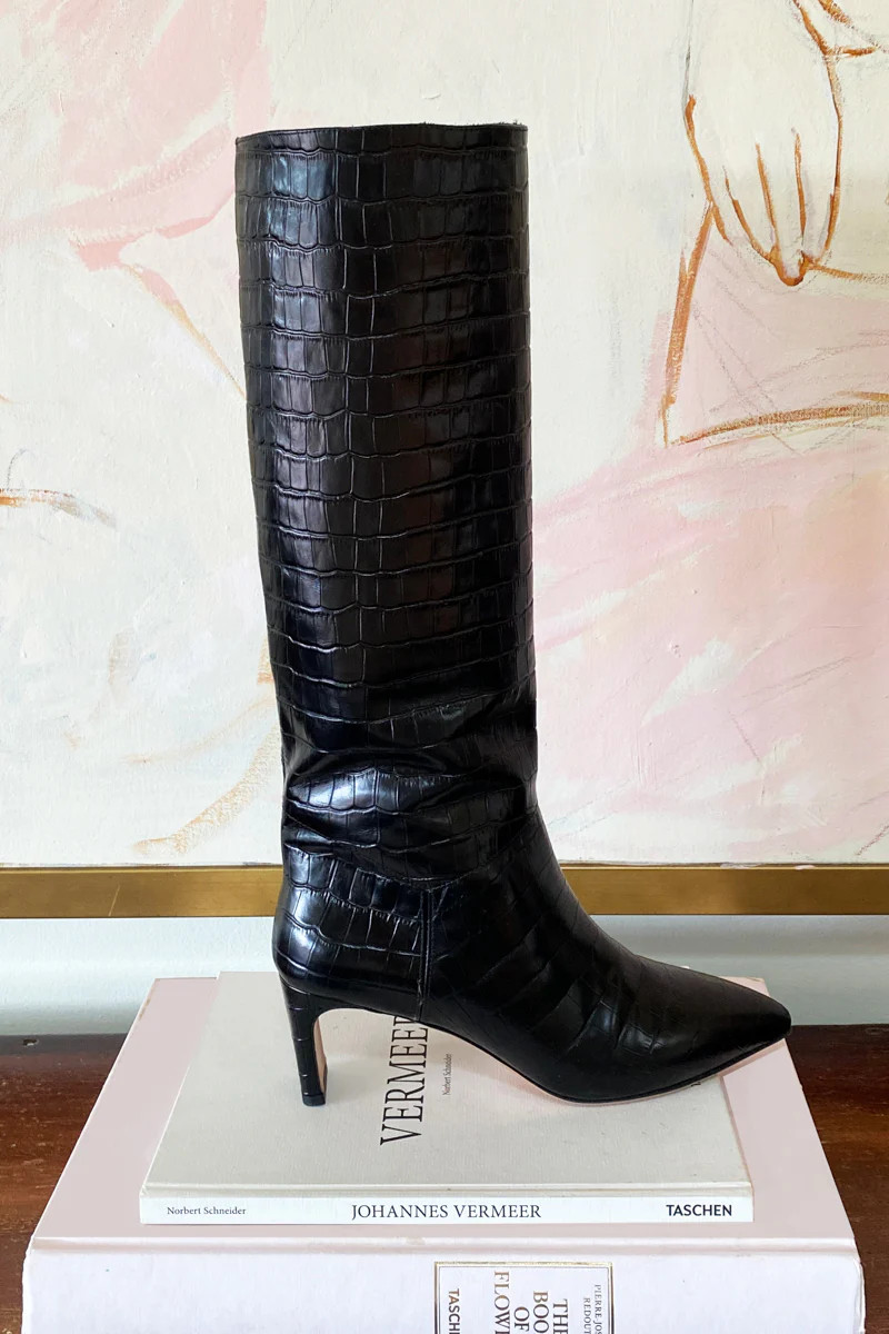 Lou Walking Boot - Black Croc | Emerson Fry