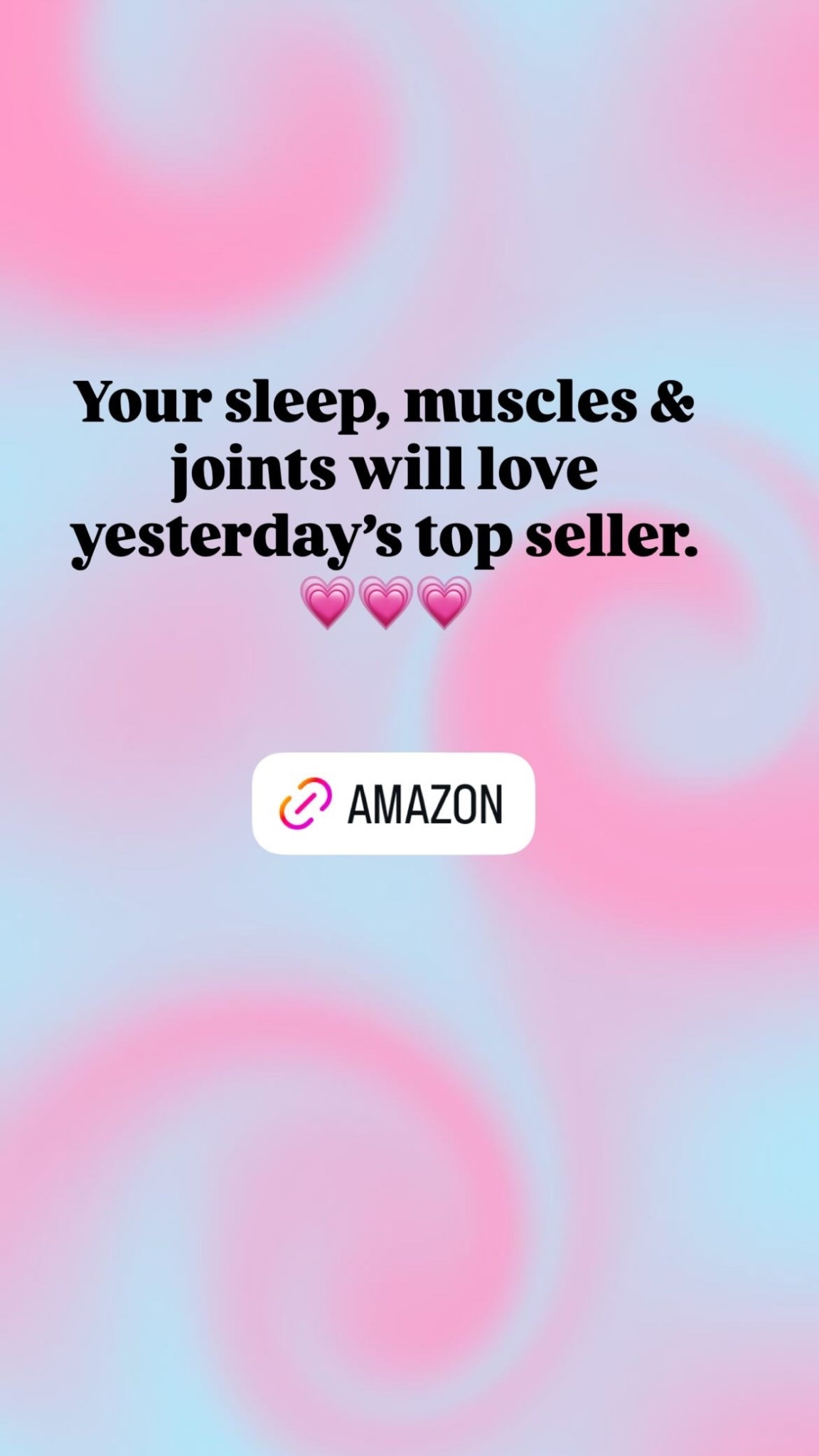 Your sleep, muscles & joints will love yesterday’s top seller.💗💗💗