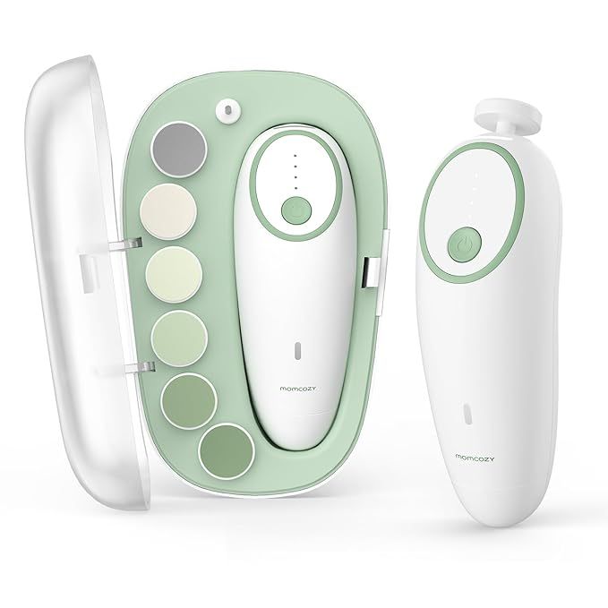 Momcozy Baby Nail File Electric, Gentle Baby Nail Trimmer Electric Rechargable, Baby Nail Clipper... | Amazon (US)