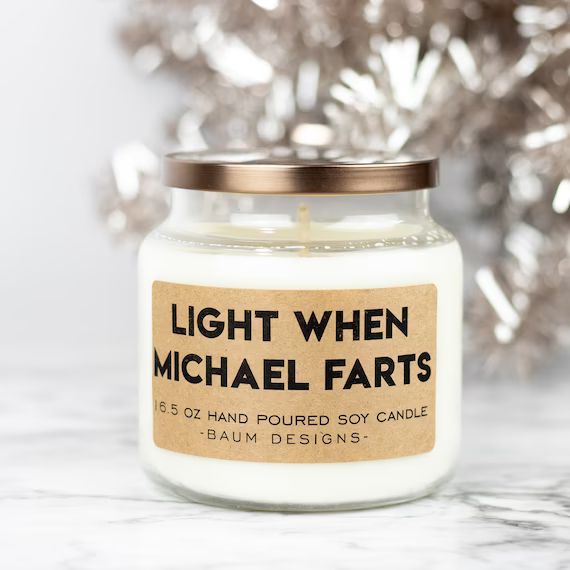Personalized Light When Name Farts Soy Candle  Funny 16.5 Oz. | Etsy | Etsy (US)