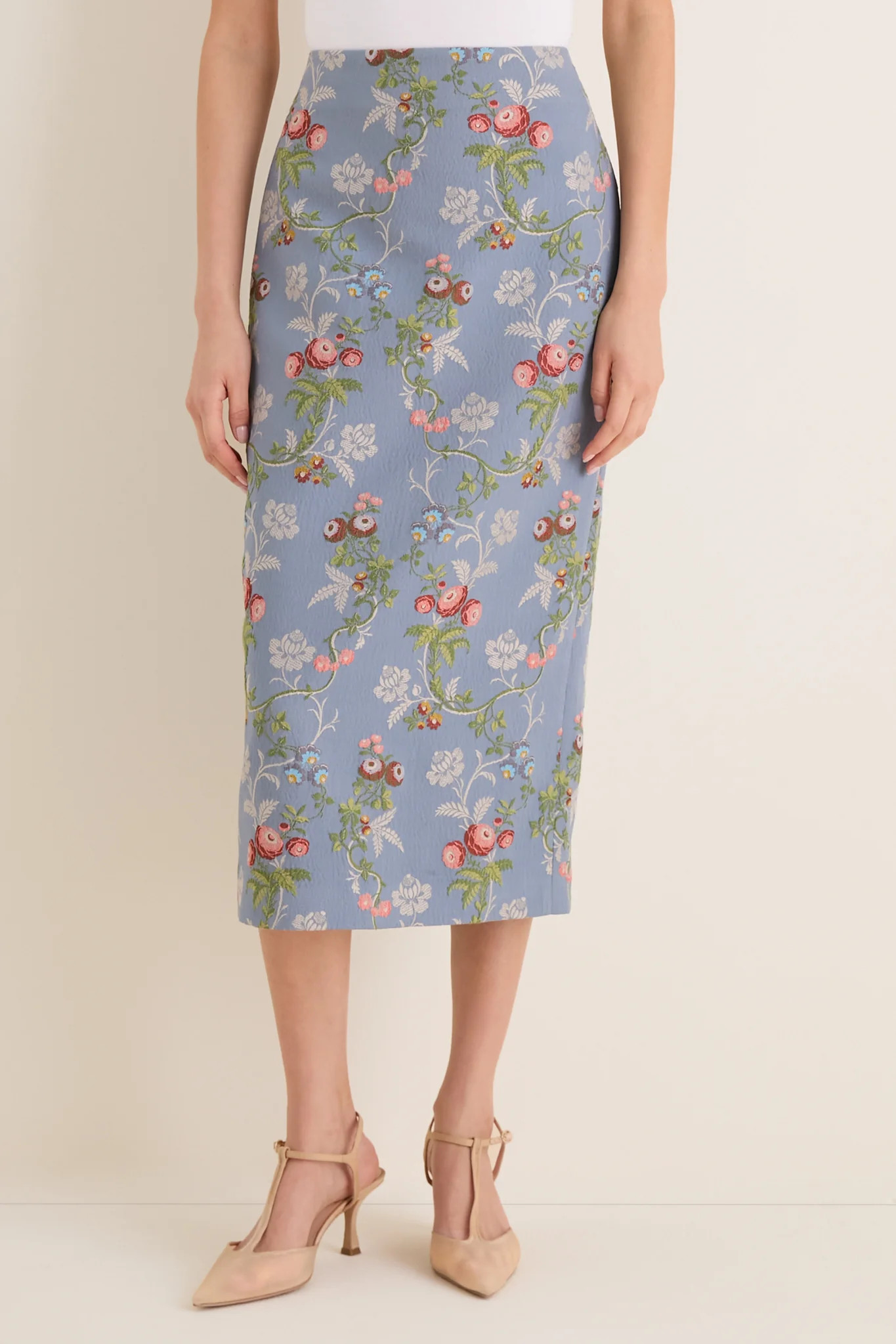 Trellis Bloom Jacquard Ellington Skirt | Tuckernuck (US)