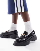 Glamorous - Loafer schoenen met dikke zool in zwart | ASOS | ASOS (Global)