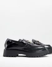 Glamorous - Loafer schoenen met dikke zool in zwart | ASOS | ASOS (Global)