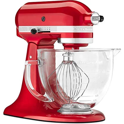 KitchenAid 5-Quart Stand Mixer Glass Bowl Candy Apple Red - Walmart.com | Walmart (US)