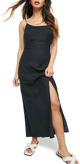 ASOS DESIGN Cotton & Linen Maxi Sundress | Nordstrom | Nordstrom