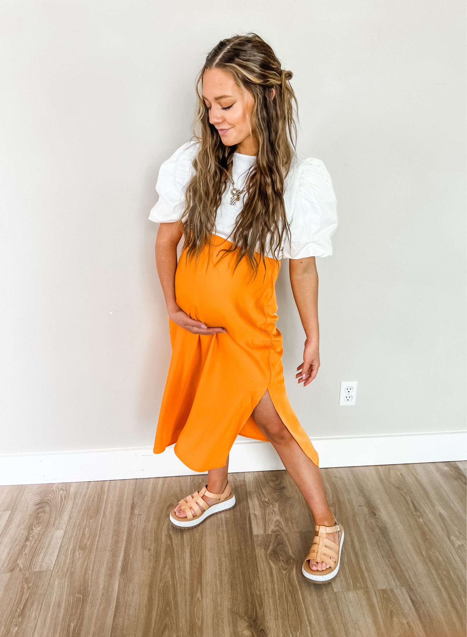 Maternity fit! Non maternity clothes! I’m wearing a small in the top and a medium in the skirt! 

#LTKfamily #LTKbaby #LTKhome