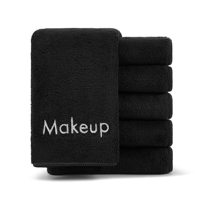 Arkwright Makeup Remover Wash Cloth - (Pack of 6) Soft Coral Fleece Microfiber Fingertip Face Tow... | Amazon (US)