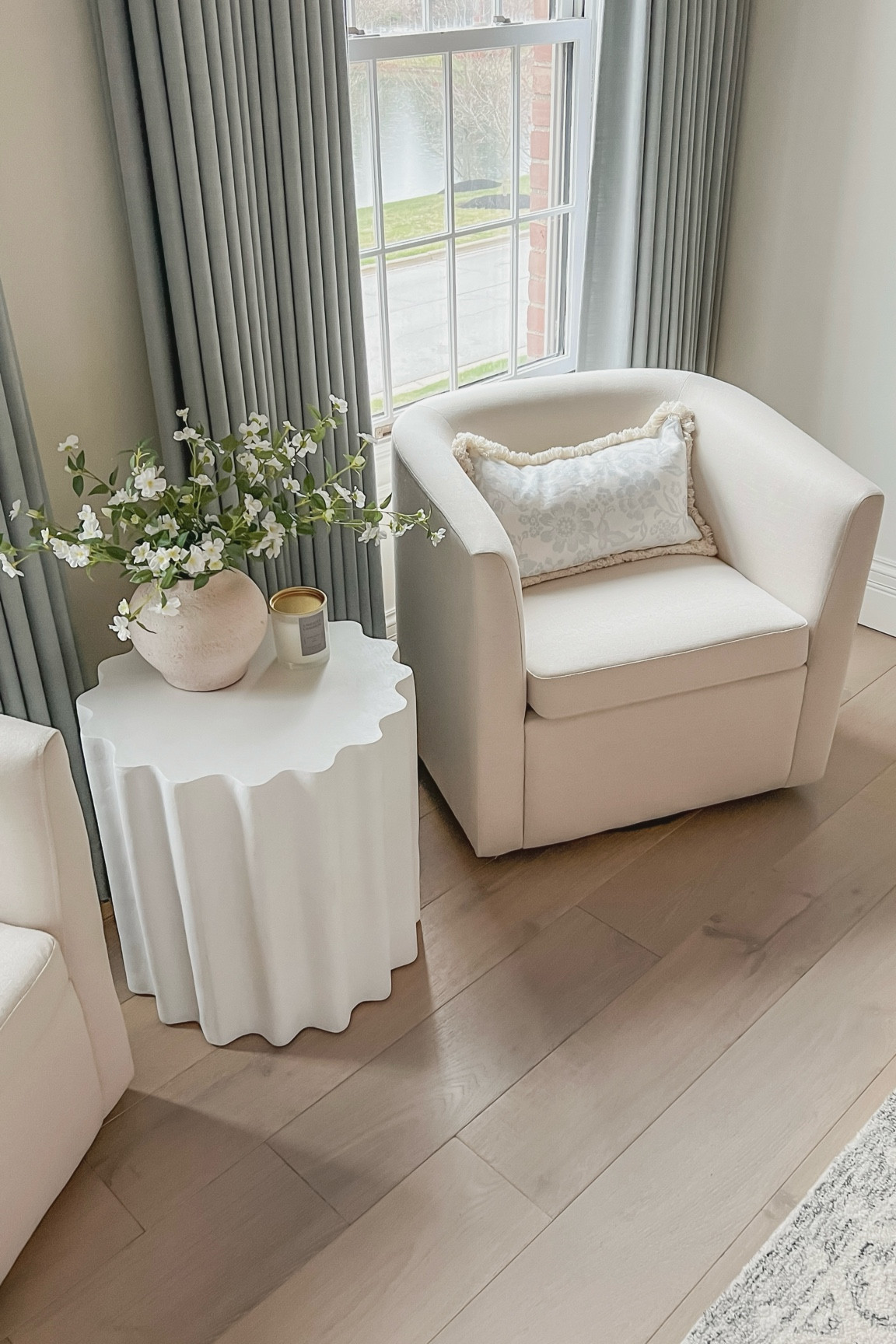 Save 30% on my swivel chair and accent table right now! 

#LTKHome #LTKSaleAlert #LTKSummerSales