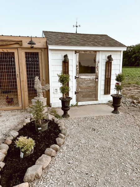 The motion sensing lights from Amazon that we chose for our chicken coop! They work great and neither the summer or winter conditions bothered them one bit. 

Outdoor lights, chicken coop

#LTKSeasonal #LTKhome