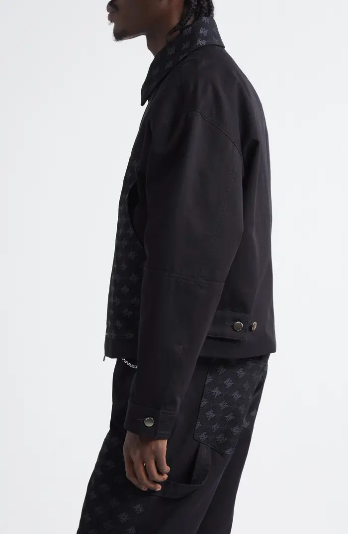 MA Quad Jacquard Cotton & Wool Work Jacket | Nordstrom
