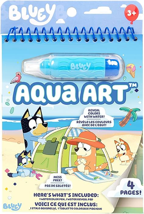 Horizon Group USA Bluey Aqua Art - Reusable Water Reveal Activity Pages With Water Pen for No-Mes... | Amazon (US)