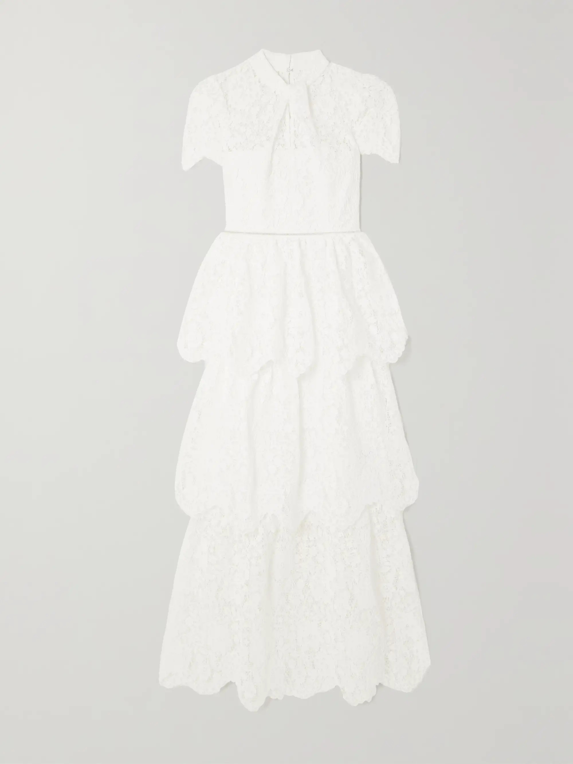 Tiered corded lace maxi dress | NET-A-PORTER (US)
