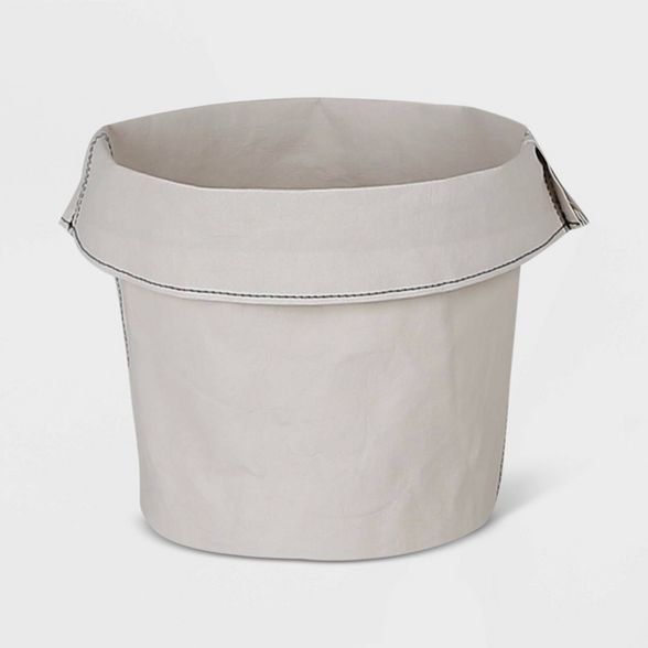 Round Washable Paper Basket Light Gray/White - Project 62™ | Target