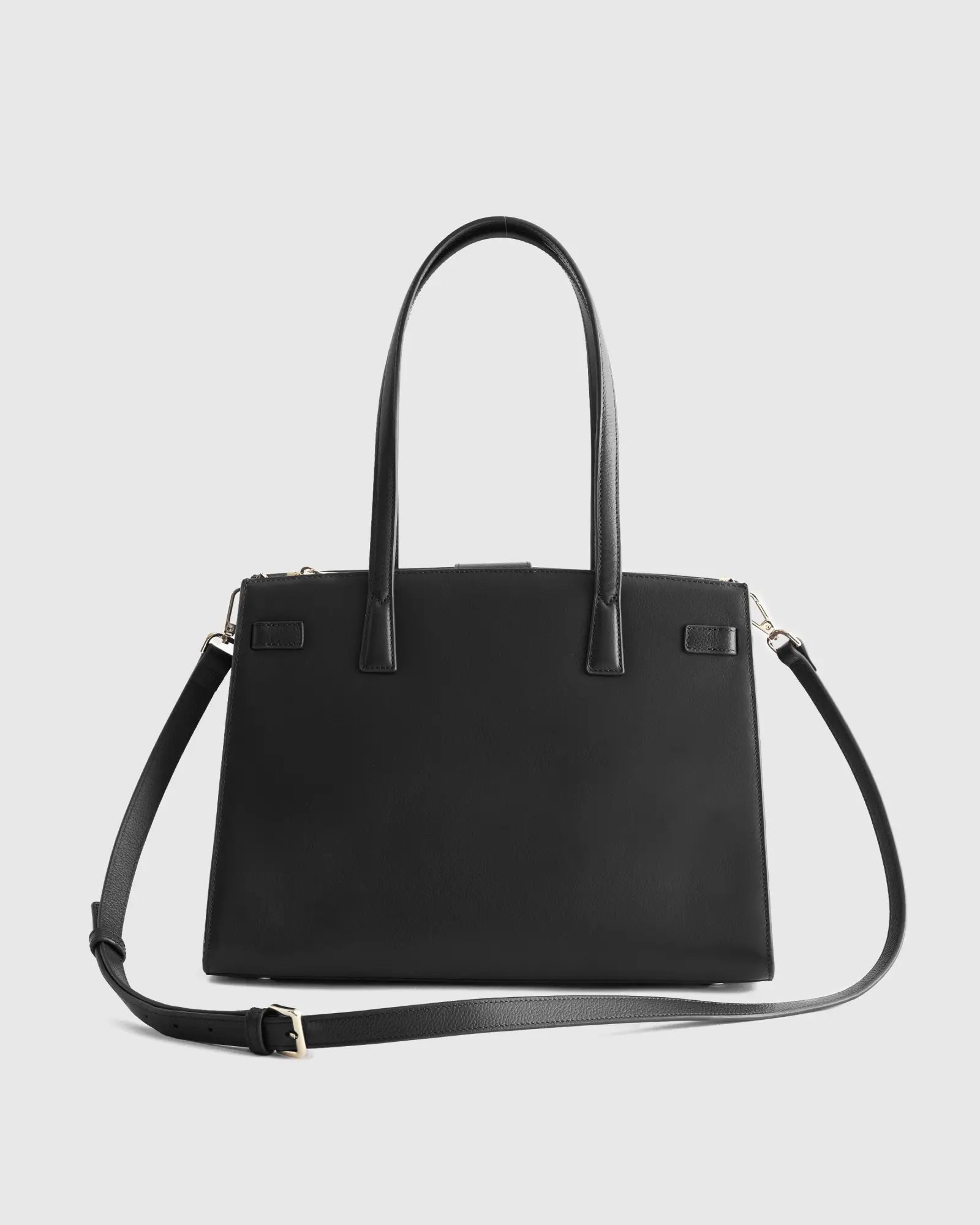 Italian Leather Large Triple Compartment Satchel | Quince