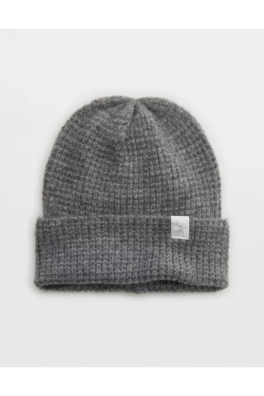 OFFLINE By Aerie Waffle Beanie Women's Dark Heather Gray One Size | American Eagle Outfitters (US & CA)