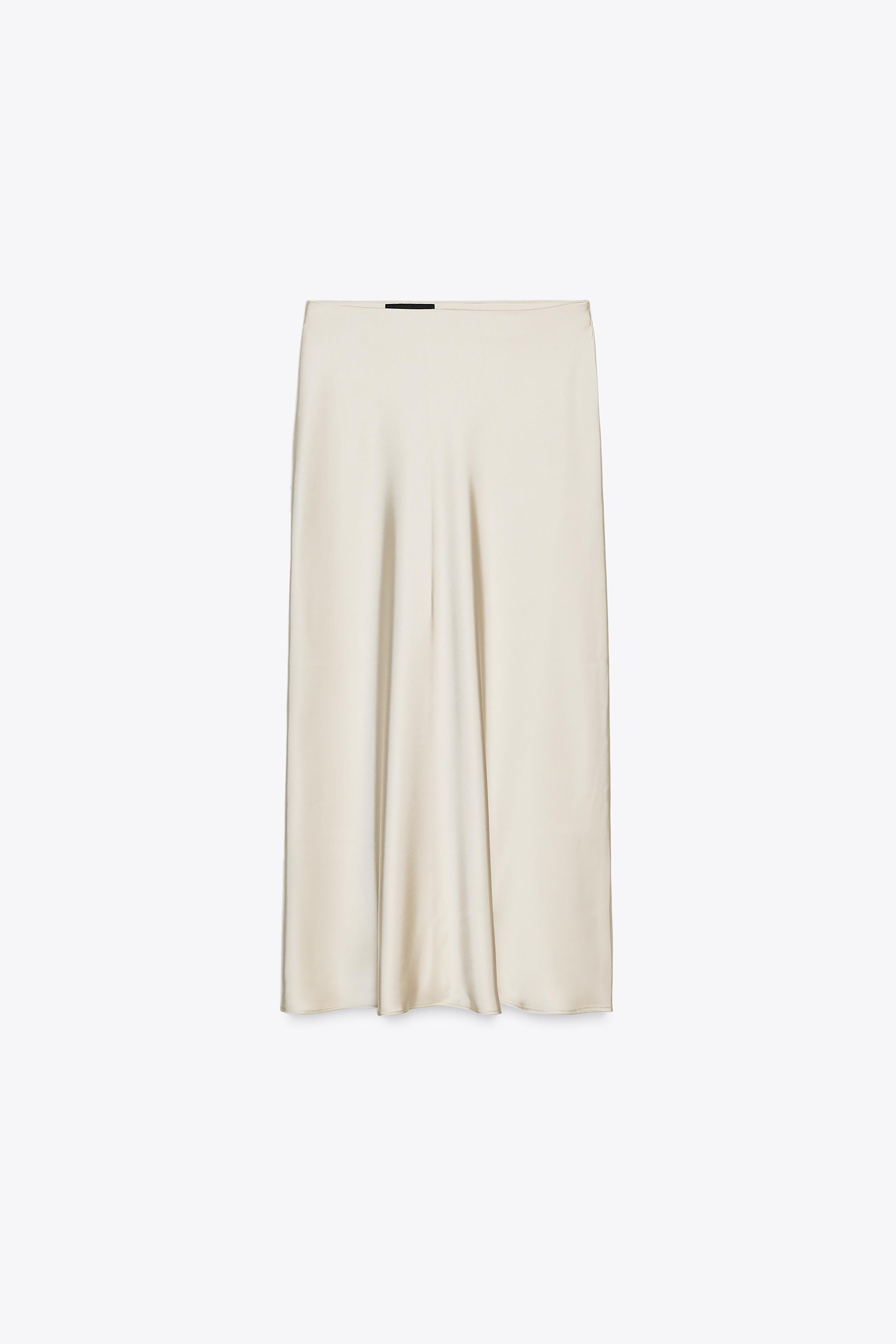 SATIN MIDI SKIRT | Zara UK