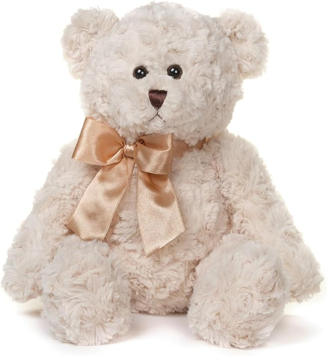 Bearington Huggles Creamy White Teddy Bear Stuffed Animal Toy - 16" Soft-Fur Teddy Bear Plushies ... | Amazon (US)