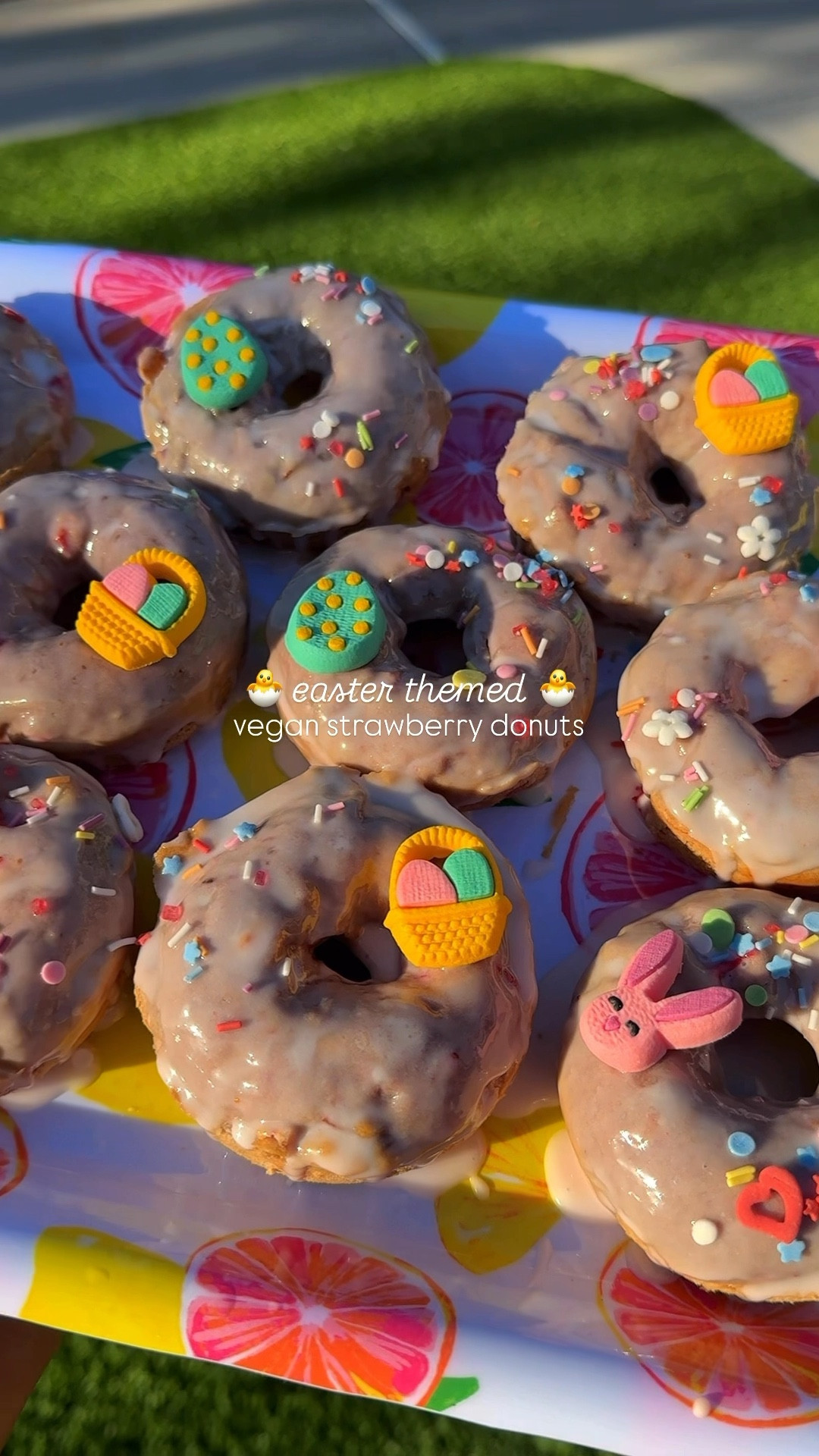 vegan strawberry donuts 🍩🍓

ingredients 

donuts
* 2 cups flour
* 1/2 cup sugar
* 1/2 teaspoon baking soda
* 1/2 teaspoon baking powder 
* 1/2 teaspoon salt
* 3/4 cup freeze dried strawberries
* 3/4 cup dairy-free vanilla creamer
* 1/4 cup vegan butter - softened 
* 1 container dairy-free strawberry yogurt (I used Trader Joe’s brand) 
* 1 teaspoon vanilla

icing 
* 1 1/2 cups powdered sugar
* juice from 2 strawberries (muddle & drain) 
* 2 teaspoons dairy-free creamer 
* optional: sprinkles 

directions 
1: add all donut ingredients to mixing bowl. 
2: grease donut pan & pipe batter into pan. 
3: bake for 11 minutes at 375 degrees. 
4: prep icing while donuts cool, then dip donuts into icing. 
5: top with sprinkles if desired, and enjoy! keep leftovers in fridge. 





#LTKHome #LTKParties #LTKSeasonal