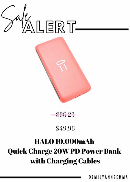 Halo Powerbank, Portable Phone Charger, Stocking Stuffer, Gift Ideas, @qvc #iloveqvc #ad 