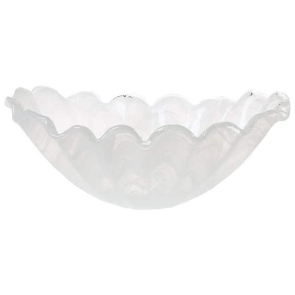 Vietri Onda Glass Centerpiece - White | Alchemy Fine Home