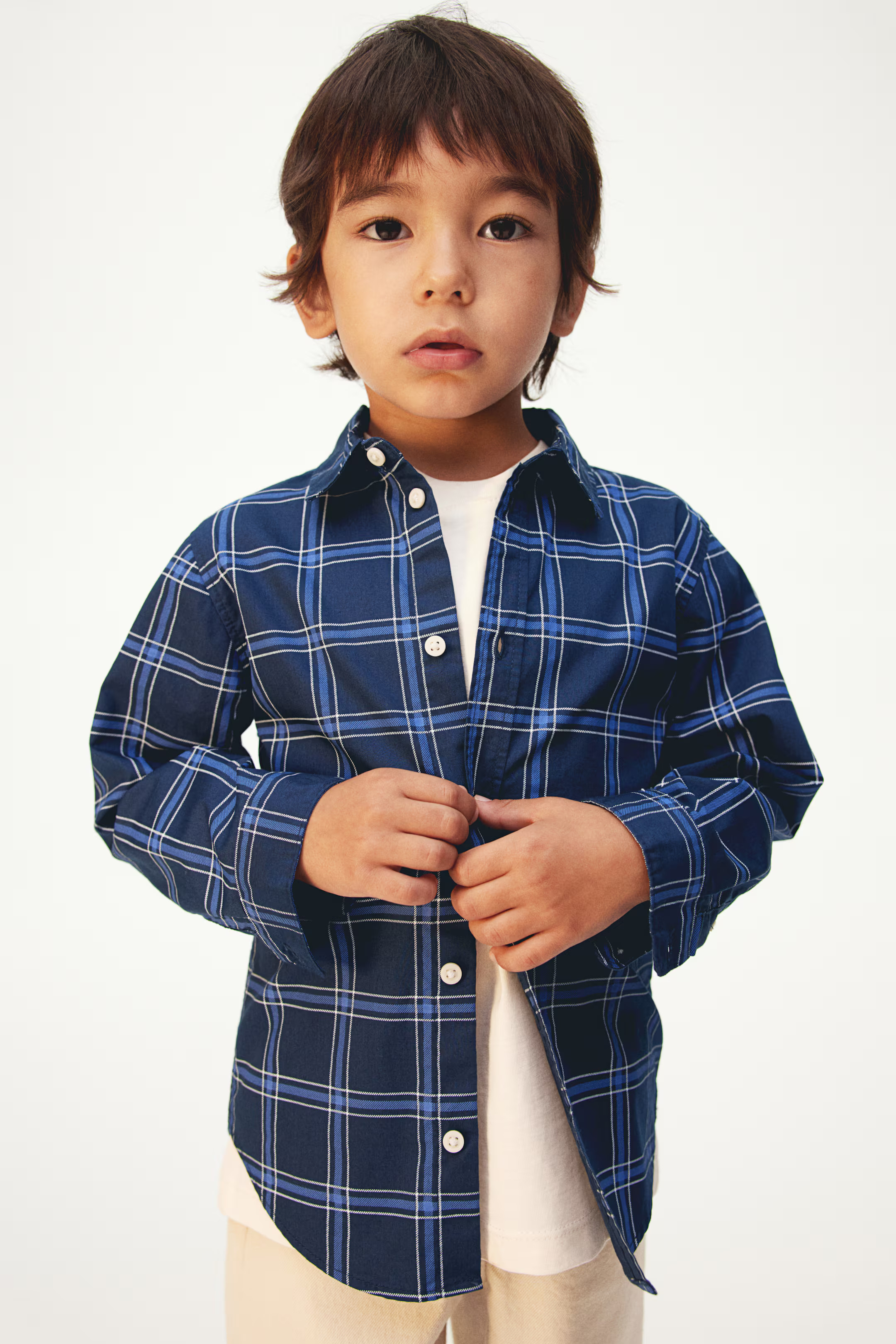 Long-sleeved Cotton Shirt | H&M (US + CA)