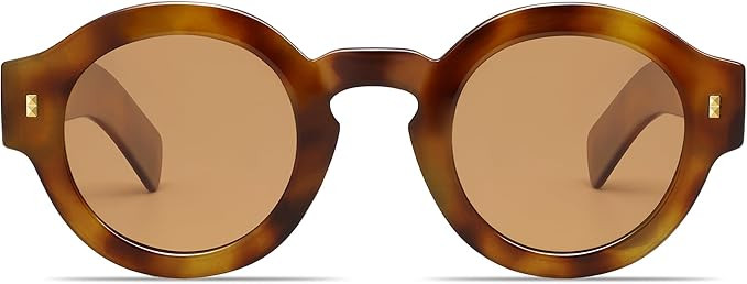 VANLINKER Vintage Round Polarized Sunglasses for Women Men Trendy Shades Retro Circle Sun Glasses... | Amazon (US)