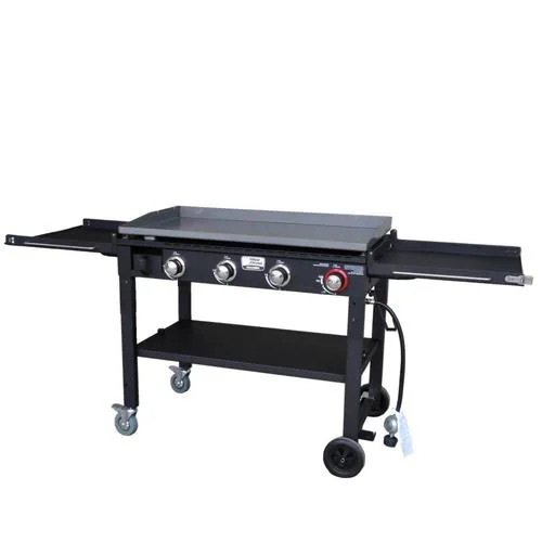 Blue Rhino Razor Griddle Black/Powder Coated 4-Burner Liquid Propane Gas Grill | Lowe's