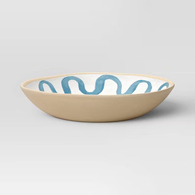 Coastal 40 fl oz Melamine Plastic Ring Fish Dinner Bowl Blue - Threshold™ | Target