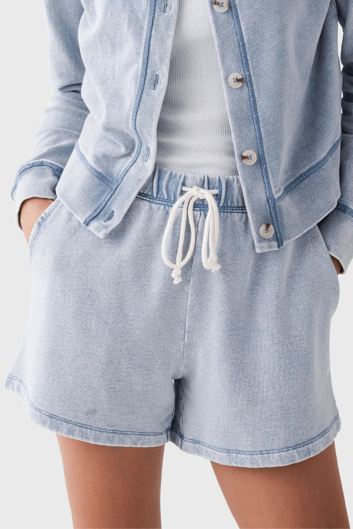 Z Supply Hunter Knit Denim Short | Social Threads