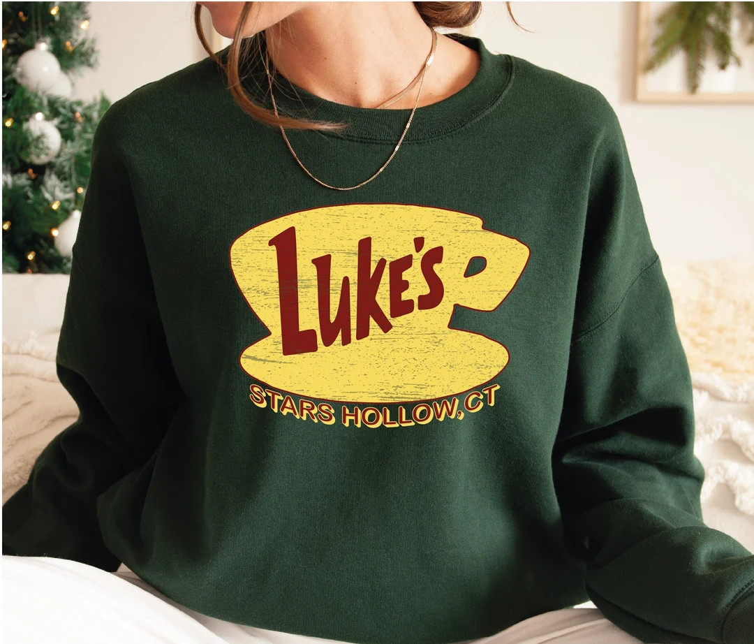 Luke's Diner Stars Hollow Sweatshirt and Hoodie Retro - Etsy | Etsy (US)