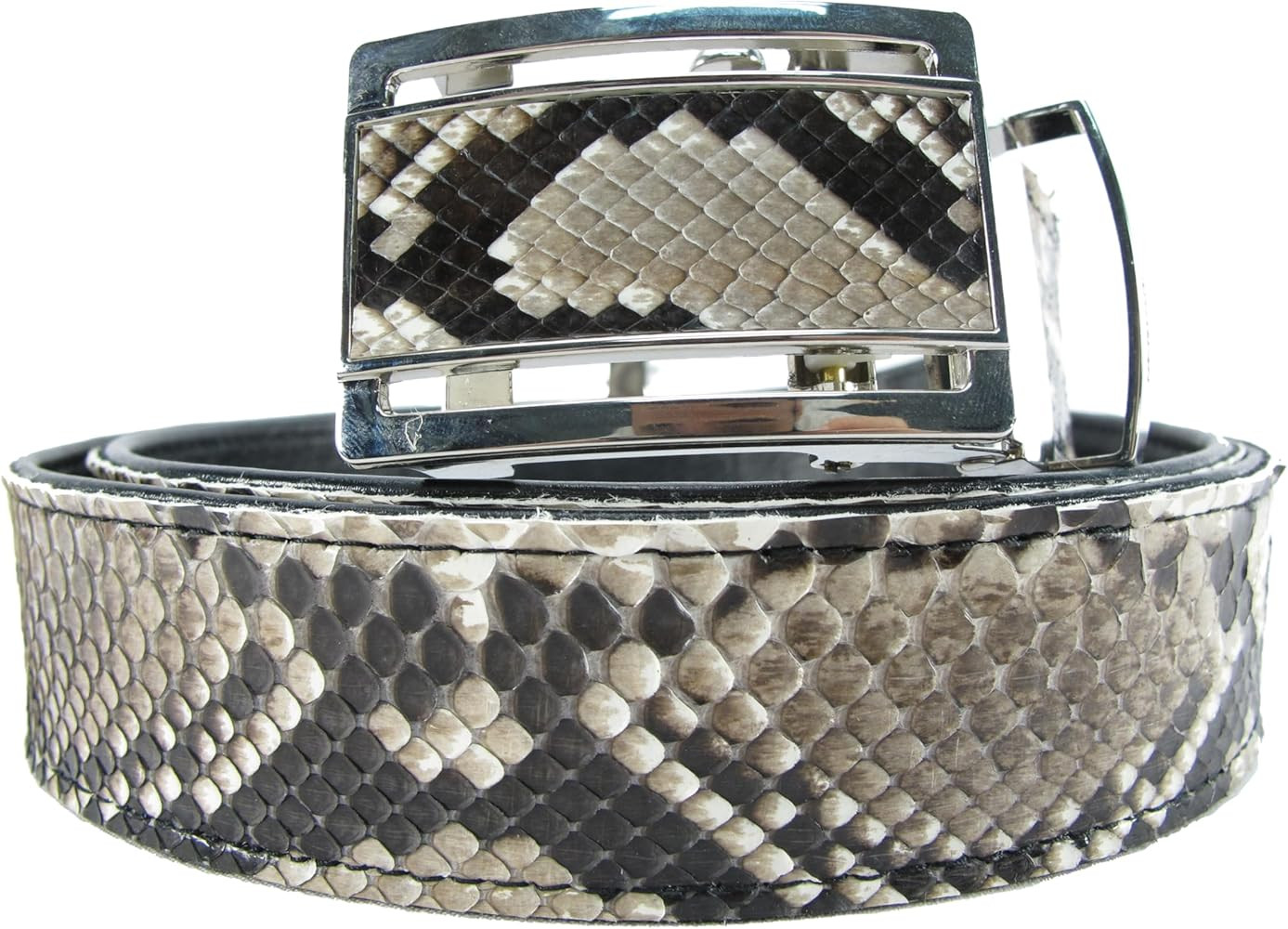Genuine Python Snake Skin Auto Locking Men's Belt 46" Long | Amazon (US)