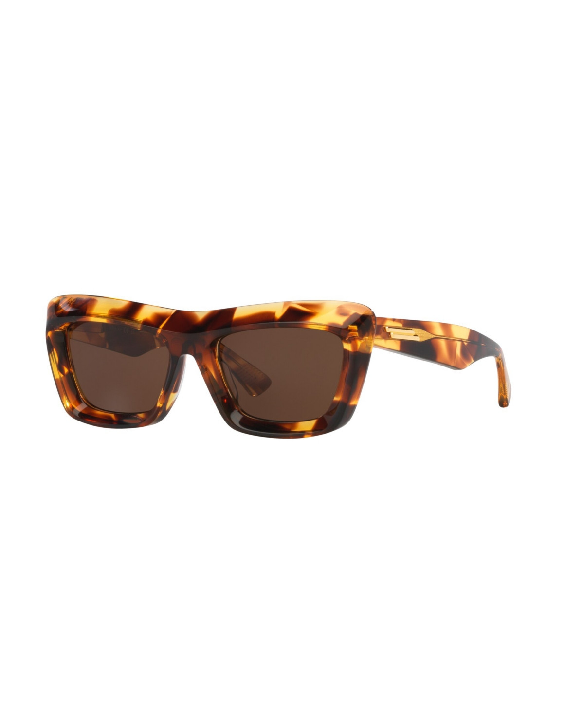 Bottega Veneta Women's Rectangle Sunglasses, BV1283S 6J000431 - Tortoise | Macy's