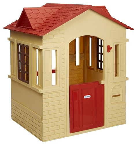 Little Tikes Cape Cottage Playhouse with Working Door, Windows, and Shutters - Tan, Toddlers Ages 2+ Years | Amazon (US)