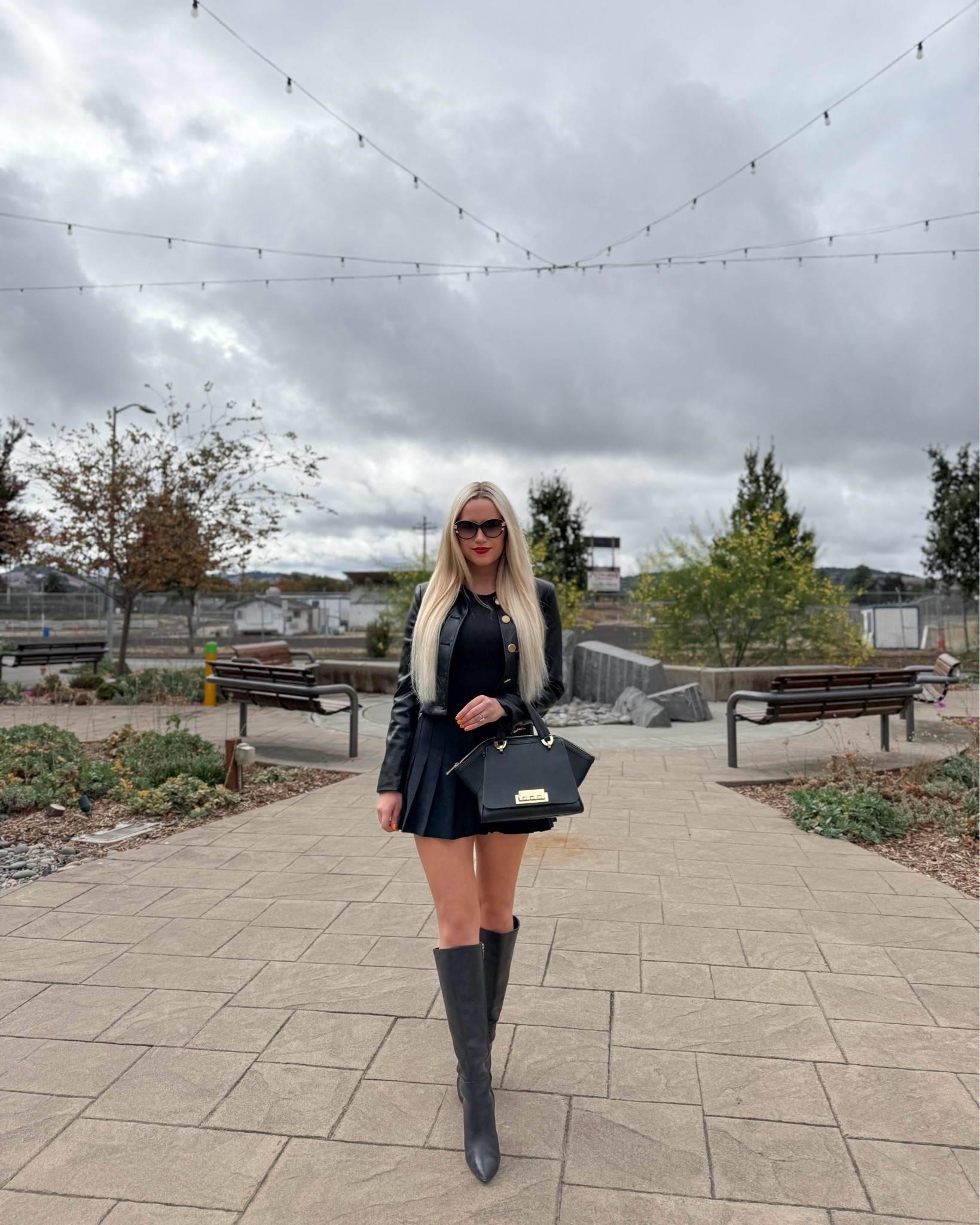 Love this all-black leather look for fall! Skirt and jacket are sold out, but linking similar styles below.

T-Shirt: Black, 6

Pleated Mini Skirt | Preppy | Abercrombie | Faux Leather Jacket | Cropped Jacket

#LTKStyleTip #LTKSeasonal