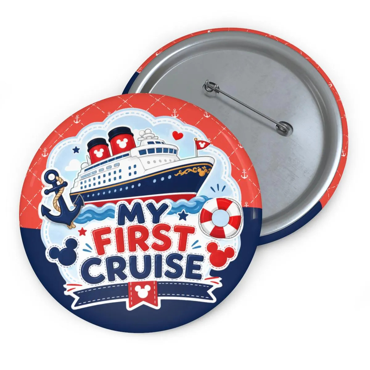 My First Disney Cruise Button | Cruise Vacation Celebration Pin | Children's 3" Pin-Back | Etsy (Global)