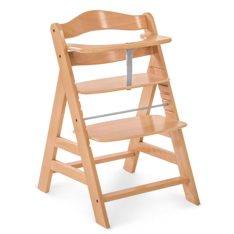 Hauck Alpha+ Grow Along Adjustable Wooden High Chair Seat w/ 5 Point Harness & Bumper Bar for Bab... | Target
