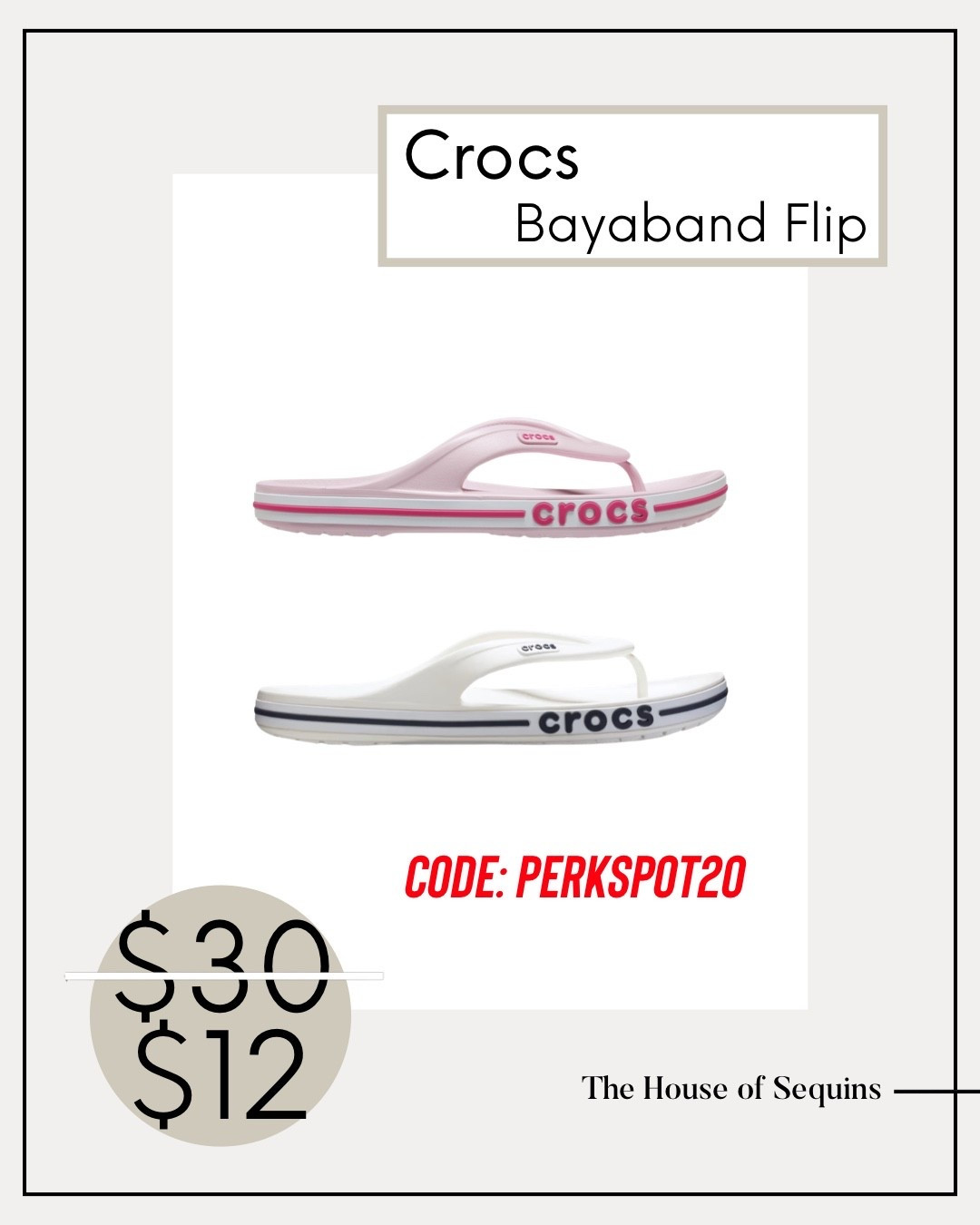 Crocs sandals EXTRA 20% OFF with code PERKSPOT20