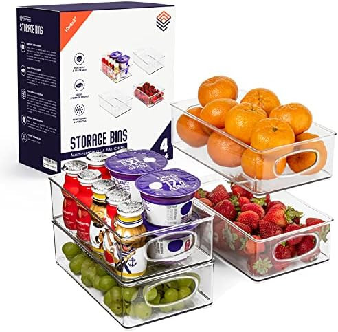 ClearSpace Plastic Pantry Organization and Storage Bins – Perfect Kitchen Organization or Kitch... | Amazon (US)
