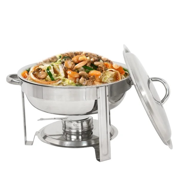 ZENY Round Chafing Dish Chafer with Lid 5-QT, 5 Quart Stainless Steel | Walmart (US)