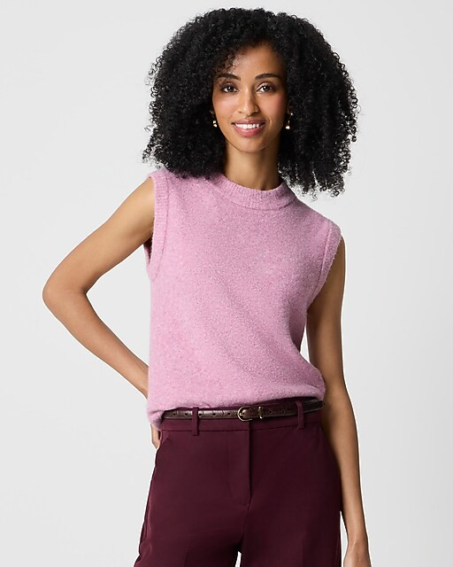 Crewneck sweater-vest in extra-soft yarn | J.Crew Factory