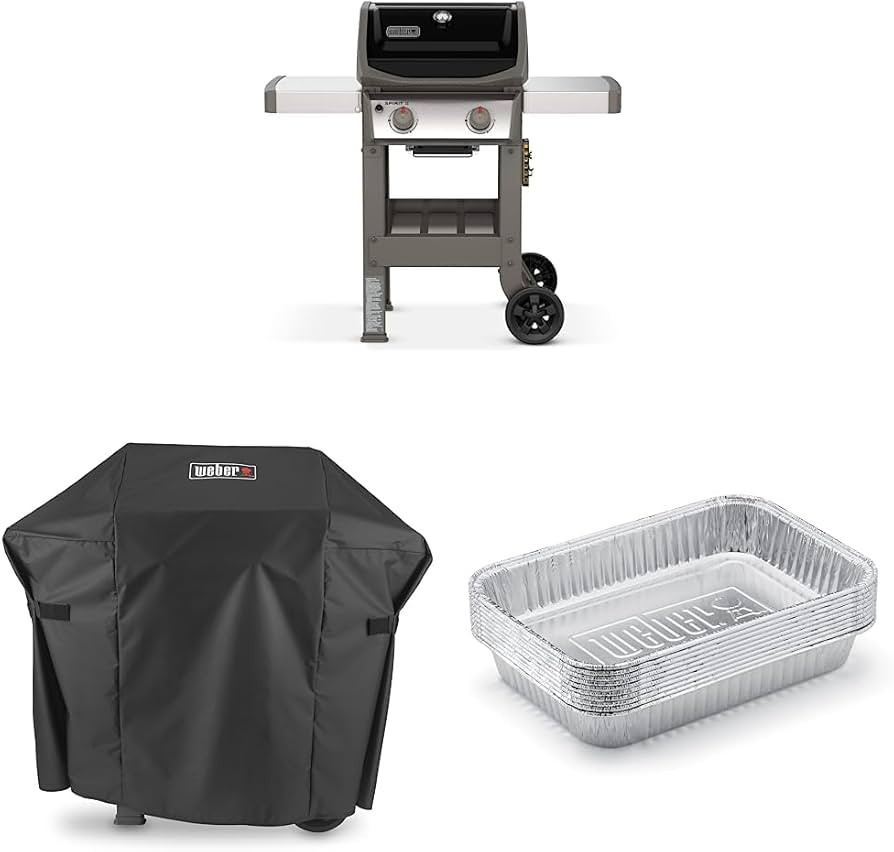 Weber Spirit II E-210 2-Burner Liquid Propane Grill, 48 x 26 x 57 inches, Black & Spirit and Spir... | Amazon (US)