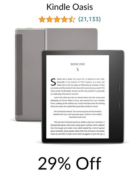 Amazon Prime Day 2 Deal: The Kindle Oasis is on sale for 29% off!

Amazon find, favorite finds, fav

#primeday2022

#LTKsalealert #LTKHoliday #LTKunder50