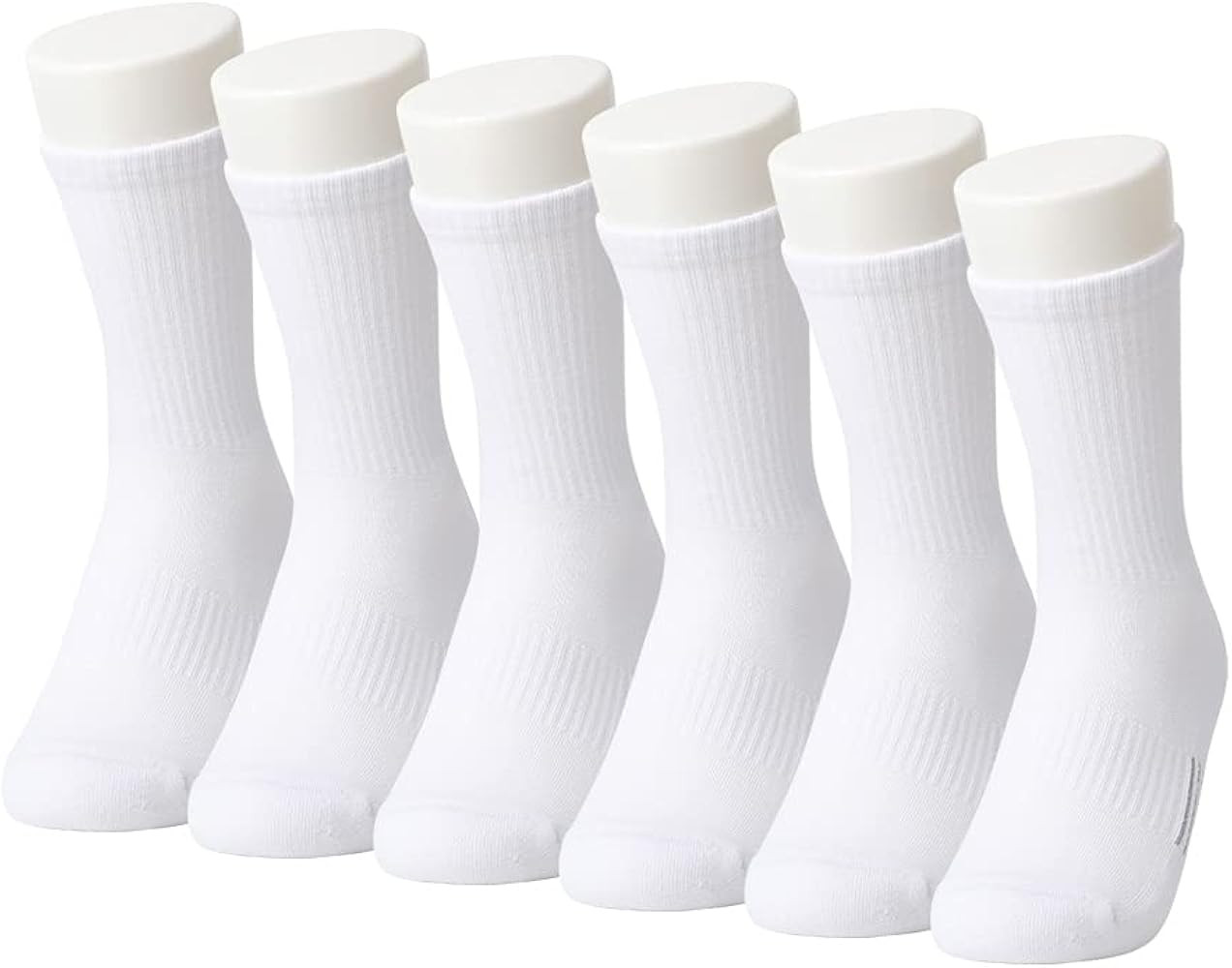 SOTD Athletic Cushioned Pad Mid Crew Sports Socks (pack of 6) | Amazon (US)