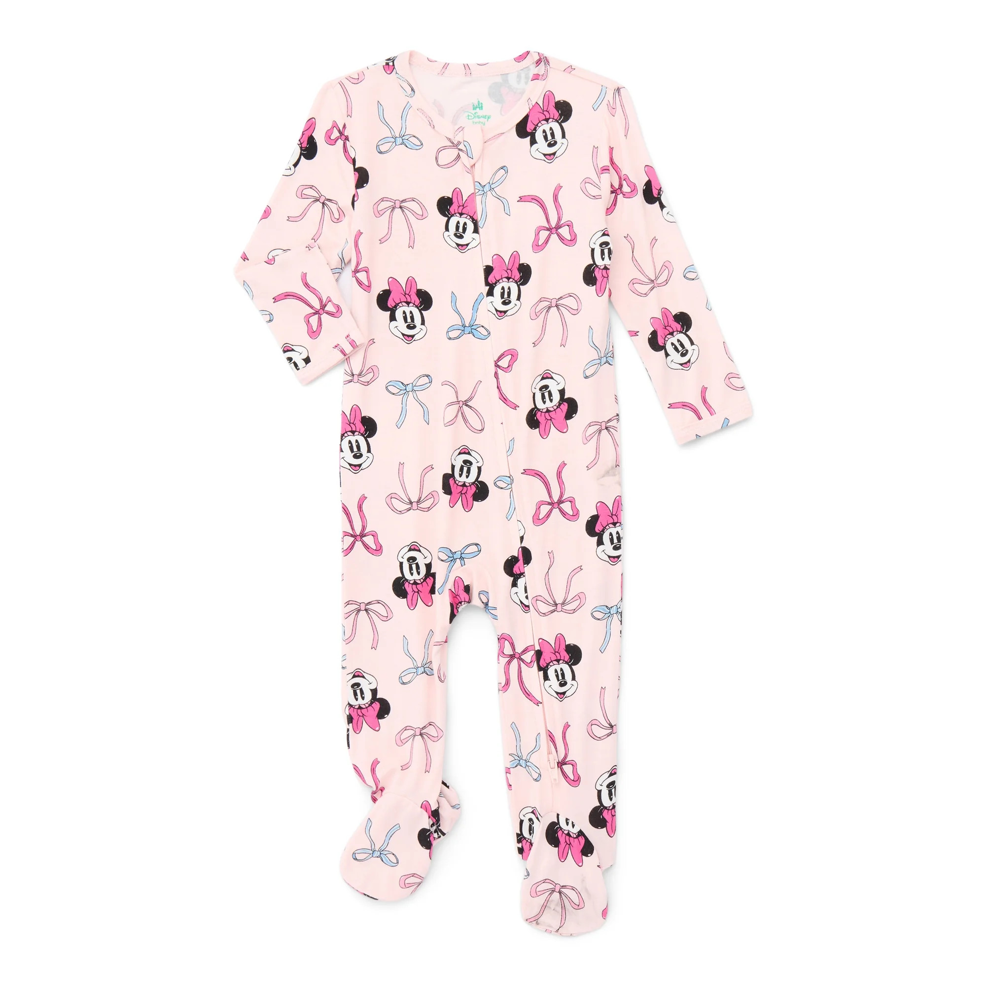 Character Baby Gender Neutral Two-Way Zip Front Sleep N Play Pajamas, Sizes Newborn-6/9 Months | Walmart (US)