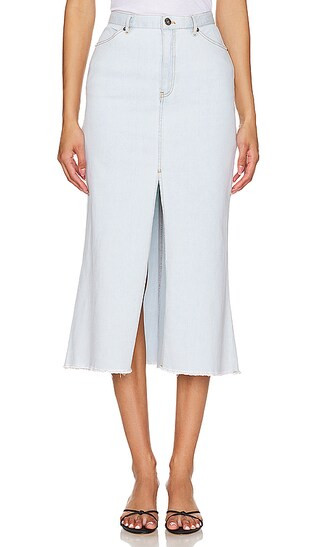 Lui Denim Skirt in Light Denim | Revolve Clothing (Global)