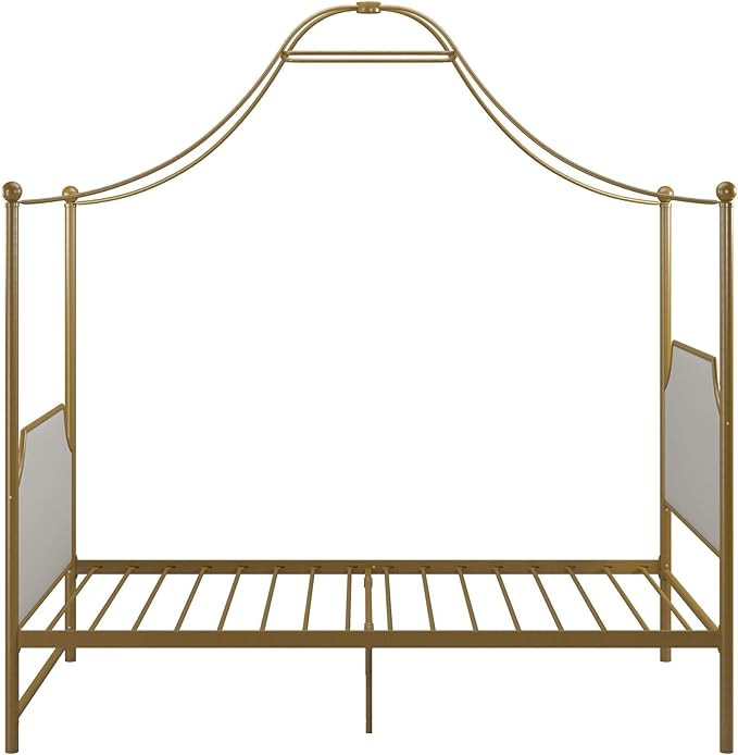 Little Seeds Monarch Hill Clementine Canopy Bed, Twin Size Frame, Gold | Amazon (US)