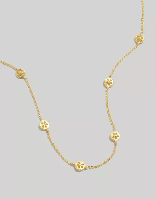 Eyelet Lace Station Necklace | Madewell