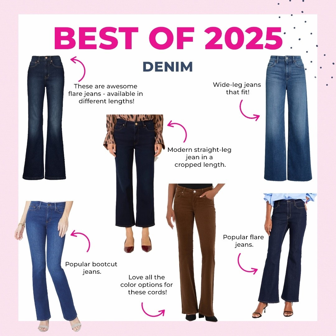 Best of 2025: DENIM in several different styles that work for all body types!
#denim #jeans

#LTKSeasonal #LTKSaleAlert #LTKHoliday
