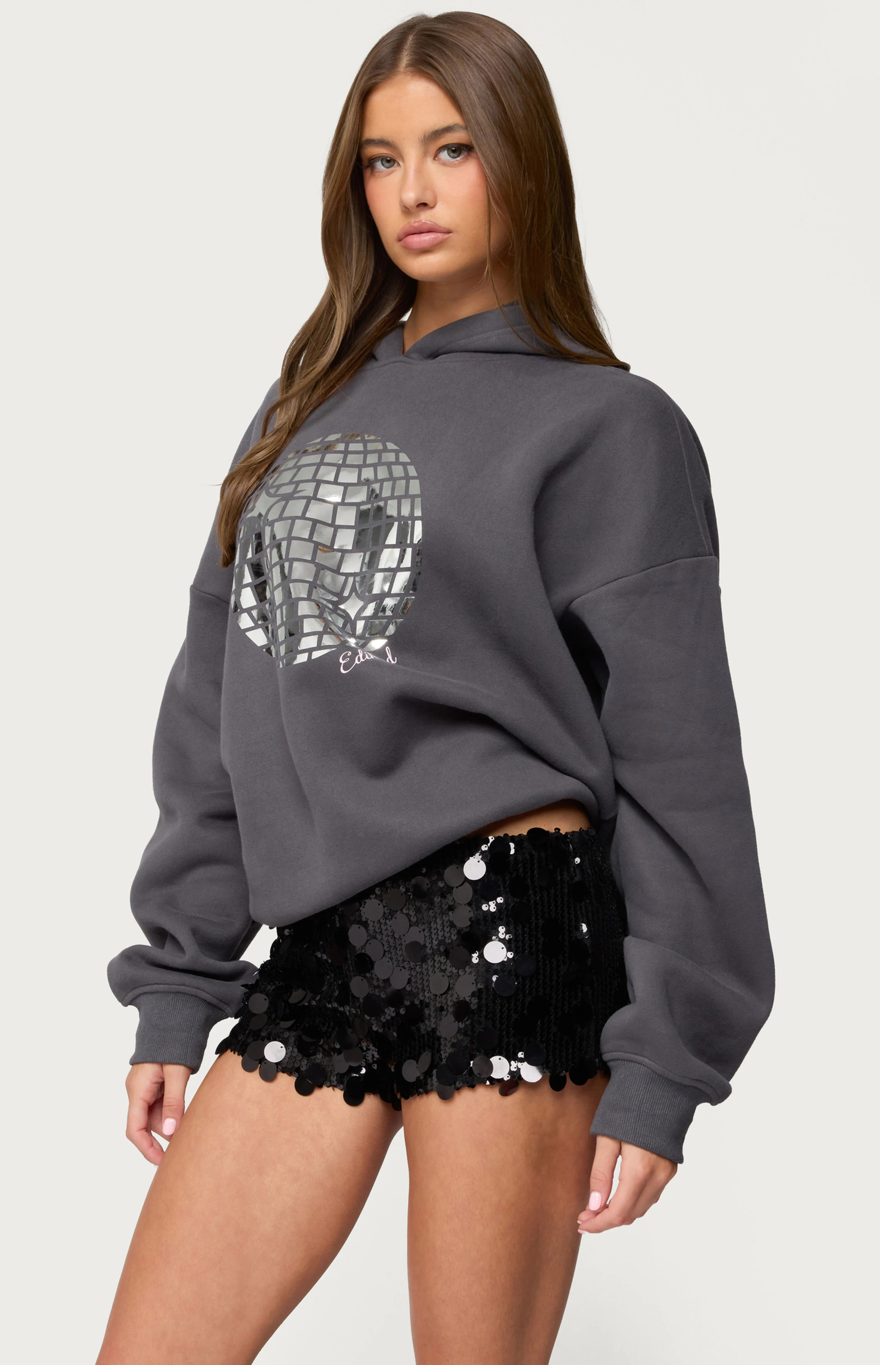 Edikted Disco Ball Hoodie | PacSun
