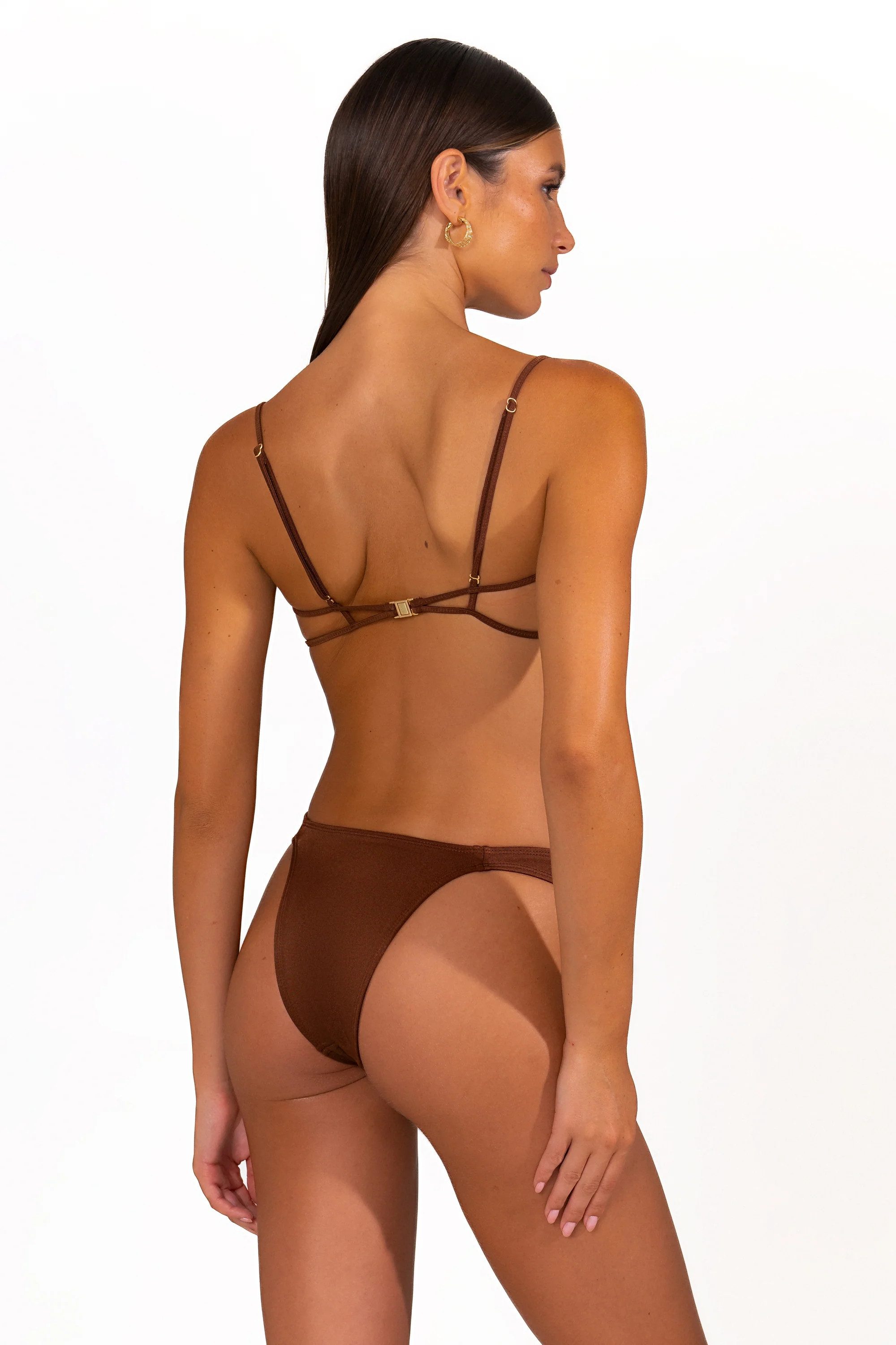 NYRA Chocolate Fondant - Brown Cheeky Bikini Bottoms | Sommer Swim